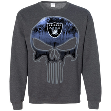 Load image into Gallery viewer, Oakland Raiders Football The Punisher Skull Sweatshirt