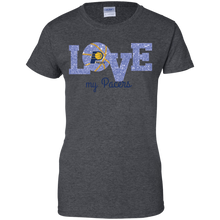 Load image into Gallery viewer, Glitter Love For Indiana Pacers Fans T-Shirt For Women