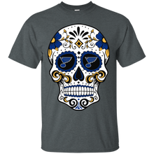 Load image into Gallery viewer, St. Louis Blues Sugar Skull T - Shirt For Men