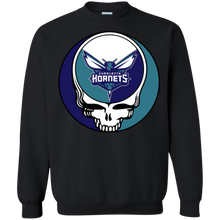 Load image into Gallery viewer, Charlotte Hornets Basketball Grateful Dead Steal Your Face Sweatshirt