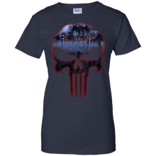 Load image into Gallery viewer, Washington State Cougars Football The Punisher Skull T-Shirt For Women