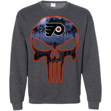 Load image into Gallery viewer, Philadelphia Flyers Hockey The Punisher Skull Sweatshirt