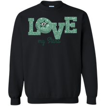 Load image into Gallery viewer, Glitter Love For Dallas Stars Fans Sweatshirt