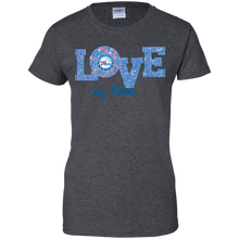 Load image into Gallery viewer, Glitter Love For Philadelphia 76ers Fans T-Shirt For Women