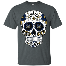 Load image into Gallery viewer, Milwaukee Brewers Sugar Skull T - Shirt For Men