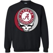 Load image into Gallery viewer, Alabama Crimson Footballl Grateful Dead Steal Your Face Sweatshirt