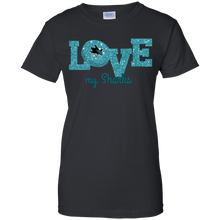Load image into Gallery viewer, Glitter Love For San Jose Sharks Fans T-Shirt For Women
