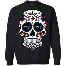 Load image into Gallery viewer, New England Patriots Sugar Skull Sweatshirt