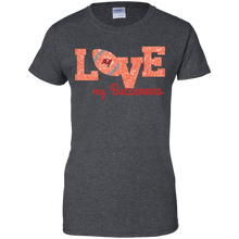 Load image into Gallery viewer, Glitter Love For Tampa Bay Buccaneers Fans T-Shirt For Women