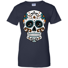 Load image into Gallery viewer, San Jose Sharks Sugar Skull T-Shirt For Women