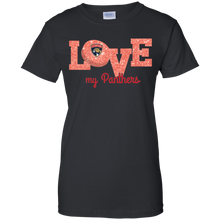 Load image into Gallery viewer, Glitter Love For Florida Panthers Fans T-Shirt For Women