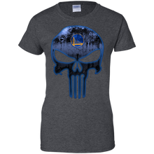 Load image into Gallery viewer, Golden State Warriors Basketball The Punisher Skull T-Shirt For Women