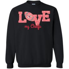Load image into Gallery viewer, Glitter Love For Kansas City Chiefs Fans Sweatshirt