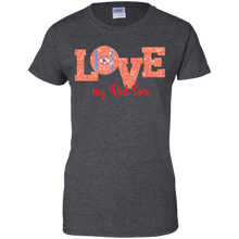Load image into Gallery viewer, Glitter Love For Boston Red Sox Fans T-Shirt For Women