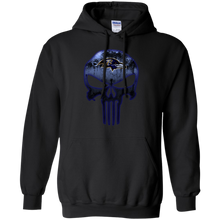 Load image into Gallery viewer, Baltimore Ravens Football The Punisher Skull Hoodie Shirt