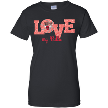 Load image into Gallery viewer, Glitter Love For Chicago Bulls Fans T-Shirt For Women
