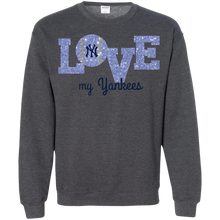 Load image into Gallery viewer, Glitter Love For New York Yankees Fans Sweatshirt