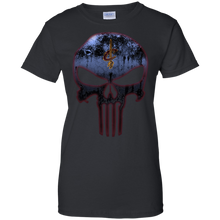 Load image into Gallery viewer, Cleveland Cavaliers Basketball The Punisher Skull T-Shirt For Women