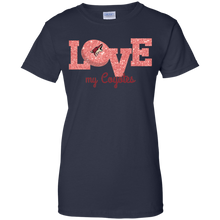 Load image into Gallery viewer, Glitter Love For Arizona Coyotes Fans T-Shirt For Women