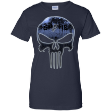 Load image into Gallery viewer, San Antonio Spurs Basketball The Punisher Skull T-Shirt For Women
