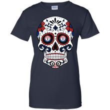 Load image into Gallery viewer, Texas Rangers Sugar Skull T-Shirt For Women