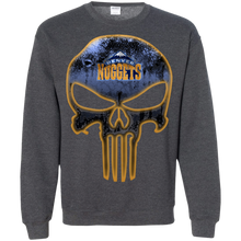 Load image into Gallery viewer, Denver Nuggets Basketball The Punisher Skull Sweatshirt