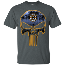 Load image into Gallery viewer, Boston Bruins Hockey The Punisher Skull T - Shirt For Men