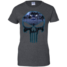 Load image into Gallery viewer, Charlotte Hornets Basketball The Punisher Skull T-Shirt For Women
