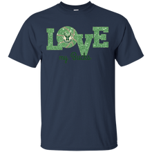 Load image into Gallery viewer, Glitter Love For Milwaukee Bucks Fans T - Shirt For Men