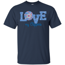 Load image into Gallery viewer, Glitter Love For La Clippers Fans T - Shirt For Men