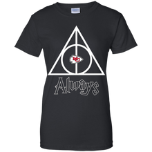 Load image into Gallery viewer, Deathly Hallows For Kansas City Chiefs And Harry Potter Fans T-Shirt For Women