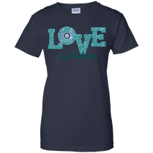 Load image into Gallery viewer, Glitter Love For Seattle Mariners Fans T-Shirt For Women
