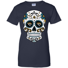 Load image into Gallery viewer, Jacksonville Jaguars Sugar Skull T-Shirt For Women