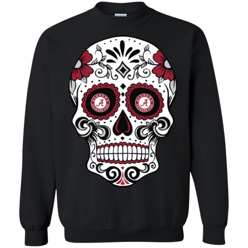 Alabama Crimson Sugar Skull Sweatshirt