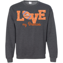 Load image into Gallery viewer, Glitter Love For Denver Broncos Fans Sweatshirt