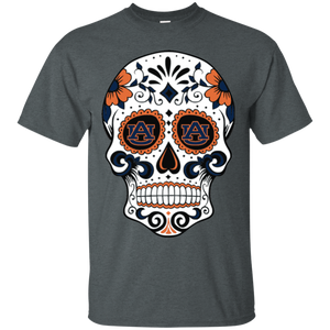 Auburn Tigers Sugar Skull T - Shirt For Men