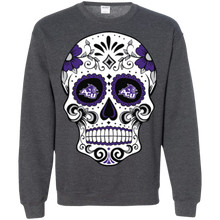 Load image into Gallery viewer, Abilene Christian Wildcats Sugar Skull Sweatshirt