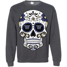 Load image into Gallery viewer, Washington Huskies Sugar Skull Sweatshirt