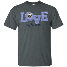 Load image into Gallery viewer, Glitter Love For Buffalo Sabres Fans T - Shirt For Men