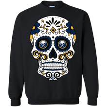 Load image into Gallery viewer, Buffalo Sabres Sugar Skull Sweatshirt