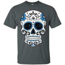 Load image into Gallery viewer, Carolina Panthers Sugar Skull T - Shirt For Men