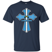 Load image into Gallery viewer, Cross Shirt For Jesus And Los Angeles Chargers Fans T - Shirt For Men