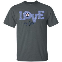 Load image into Gallery viewer, Glitter Love For Winnipeg Jets Fans T - Shirt For Men