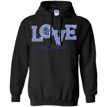 Load image into Gallery viewer, Glitter Love For San Diego Padres Fans Hoodie Shirt
