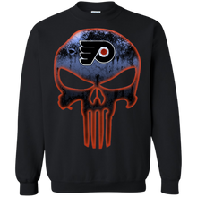 Load image into Gallery viewer, Philadelphia Flyers Hockey The Punisher Skull Sweatshirt