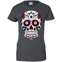 Load image into Gallery viewer, Texas Rangers Sugar Skull T-Shirt For Women