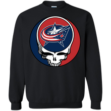 Load image into Gallery viewer, Columbus Blue Jackets Hockey Grateful Dead Steal Your Face Sweatshirt