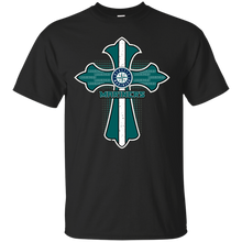 Load image into Gallery viewer, Cross Shirt For Jesus And Seattle Mariners Fans T - Shirt For Men