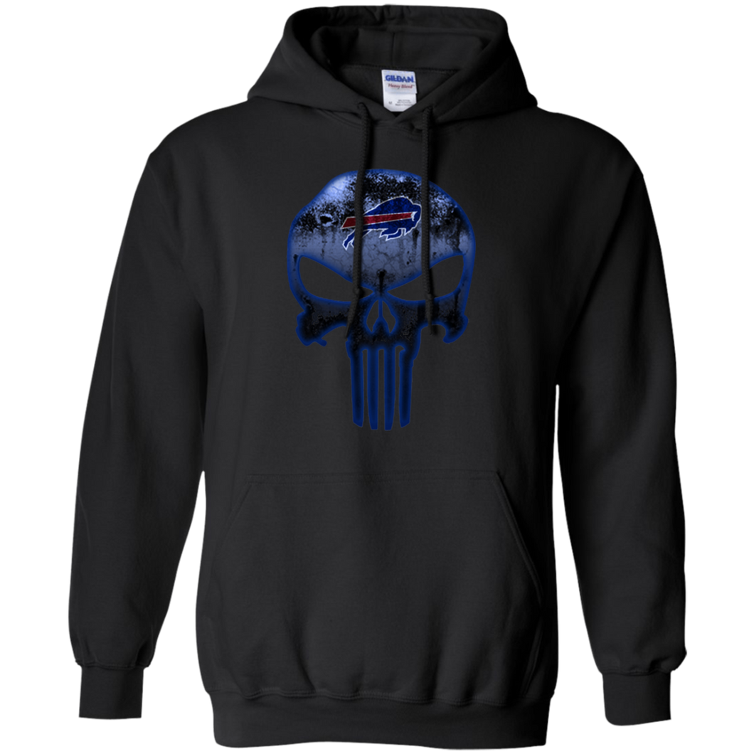 Buffalo Bills Football The Punisher Skull Hoodie Shirt