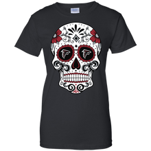 Load image into Gallery viewer, Atlanta Falcons Sugar Skull T-Shirt For Women